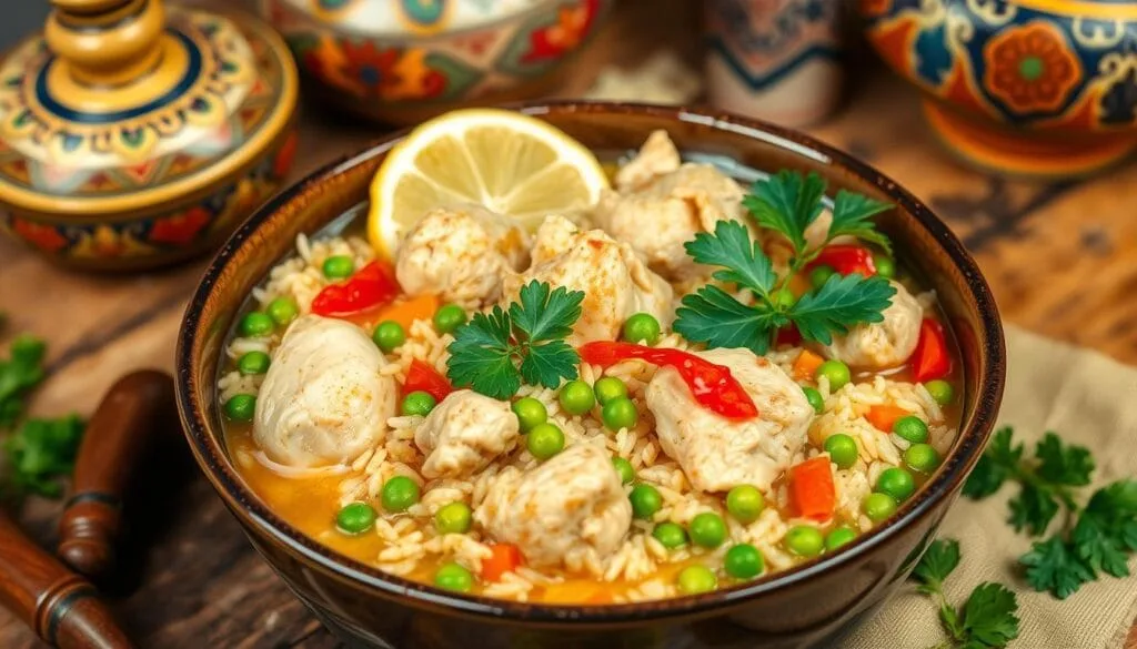 arroz caldoso con pollo