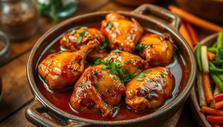 muslos de pollo en salsa