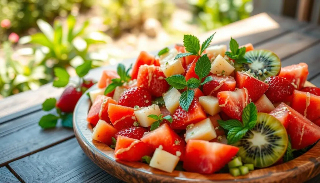 ensaladas originales con frutas de temporada